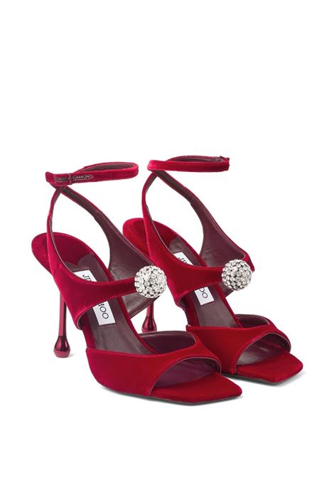 Ruby red 95 Orb sandals Jimmy choo - women JIMMY CHOO | ORB95IQBRDCRYSTL